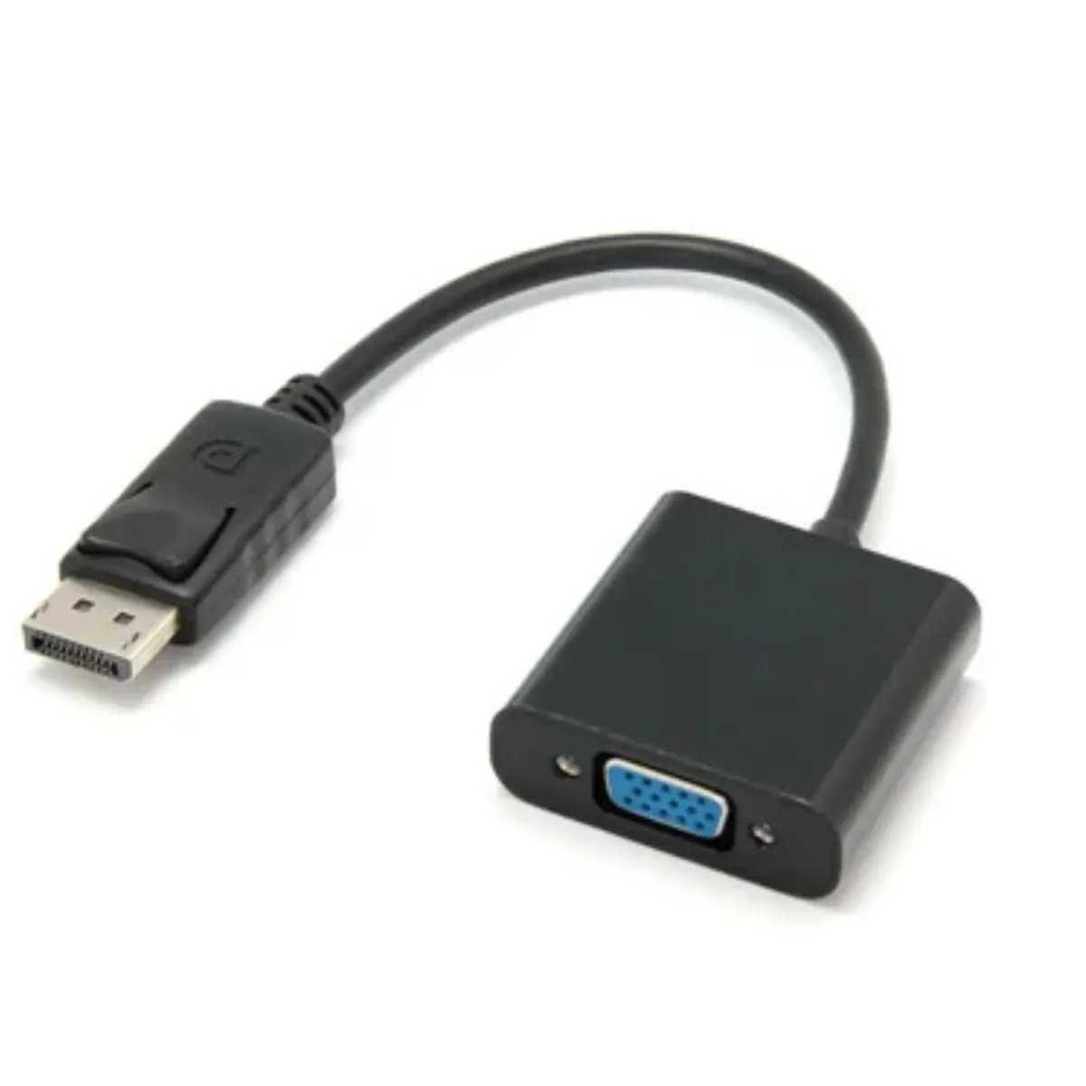 GENERICO - Adaptador Convertidor DisplayPort Dp A Vga Dp Macho A Vga Negro