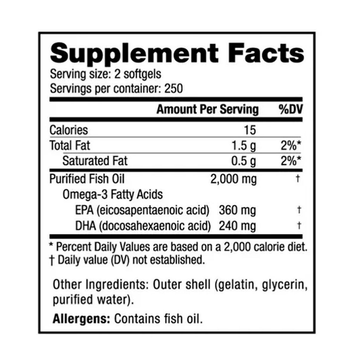 NUTRABIO - Omega 3 Nutrabio Fish Oil 500 cápsulas