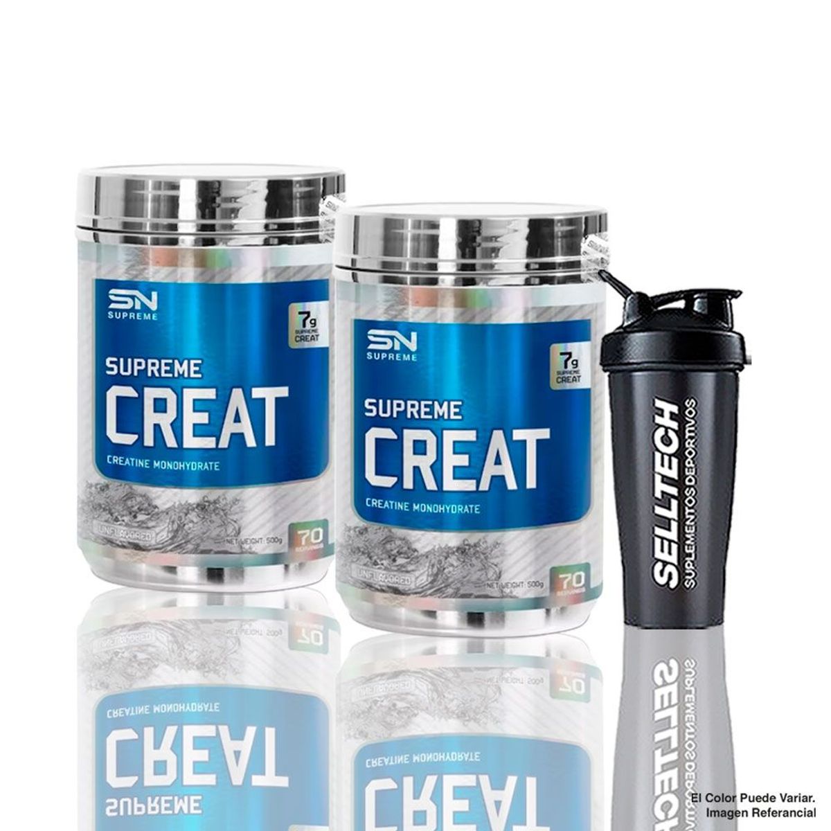 SUPREME NUTRITION - Pack Supreme Creat 500gr X2 Shaker
