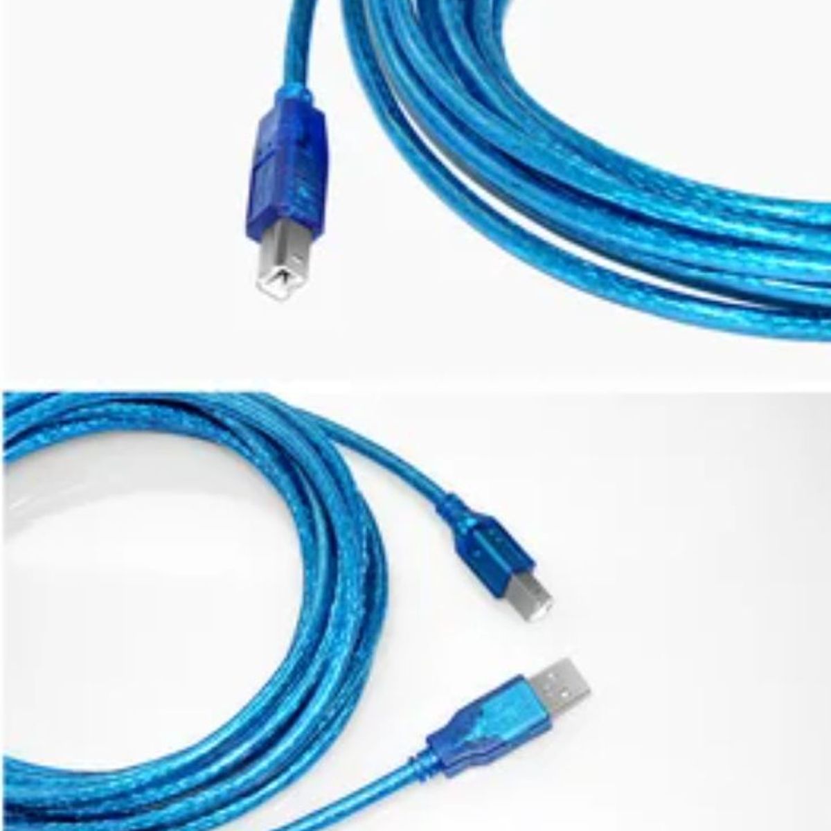 GENERICO - Cable Para Impresora Escaner Usb 2.0 1.5 Metros  - Azul