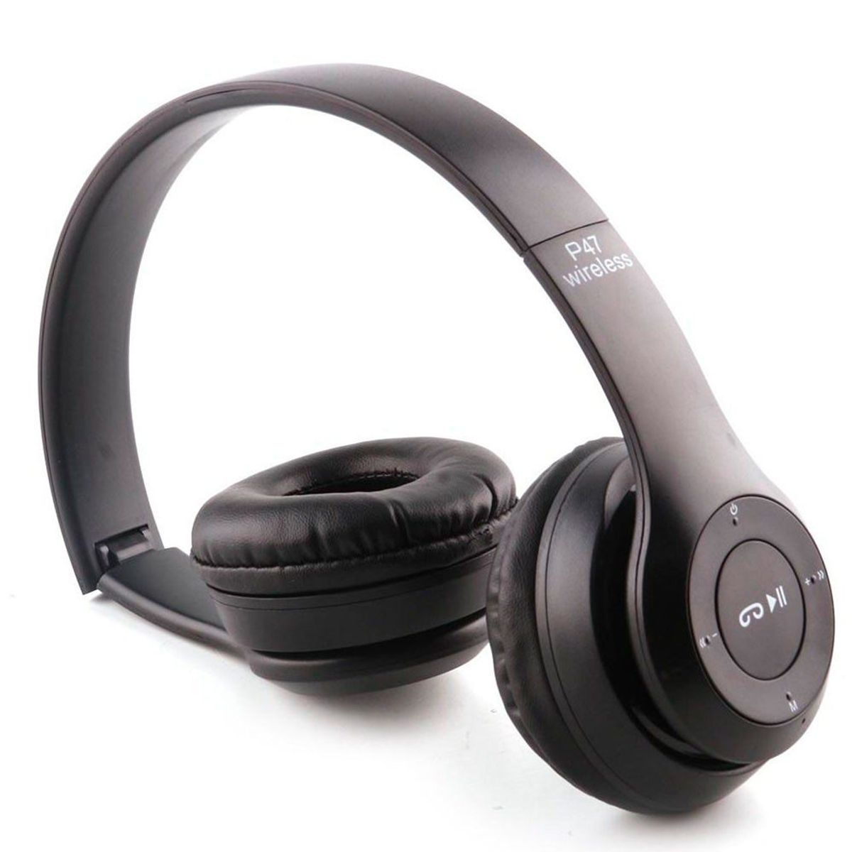 GENERICO - Audifonos 2 En 1 Inalámbricos Y Cable Jack 3.5mm P47 5.0 negro