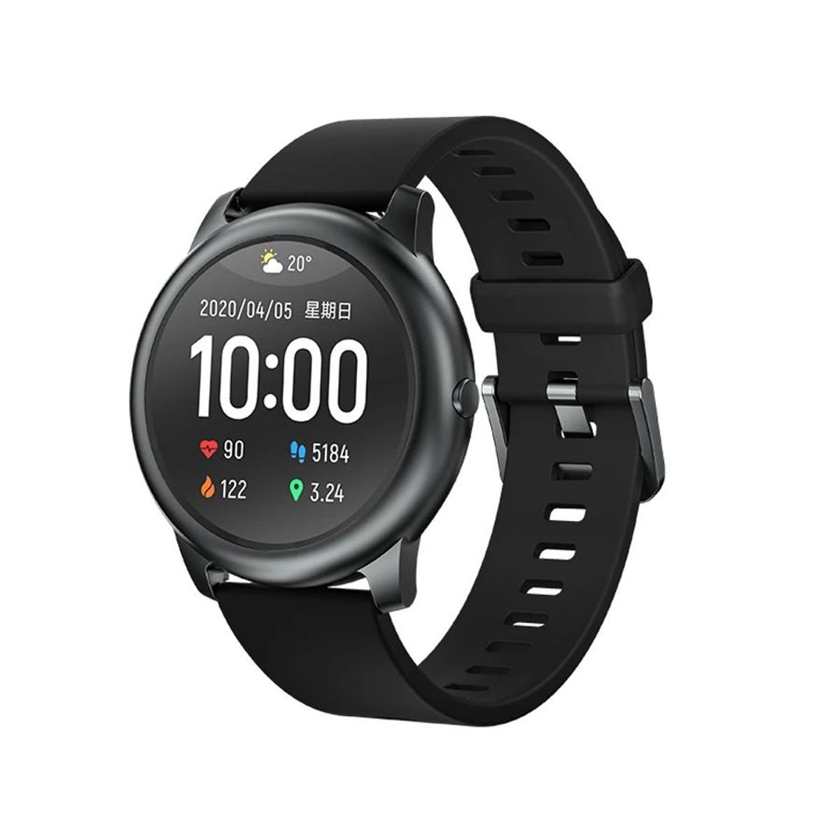 HAYLOU - Reloj inteligente Haylou LS05 Solar Bluetooth Negro