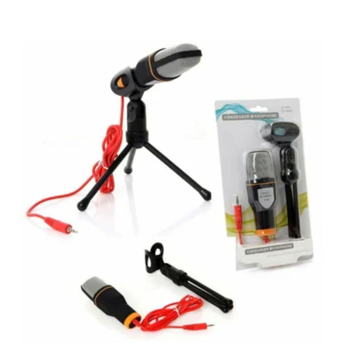 GENERICO - Micrófono Condensador Con Mini Tripode Sf666 Profesional
