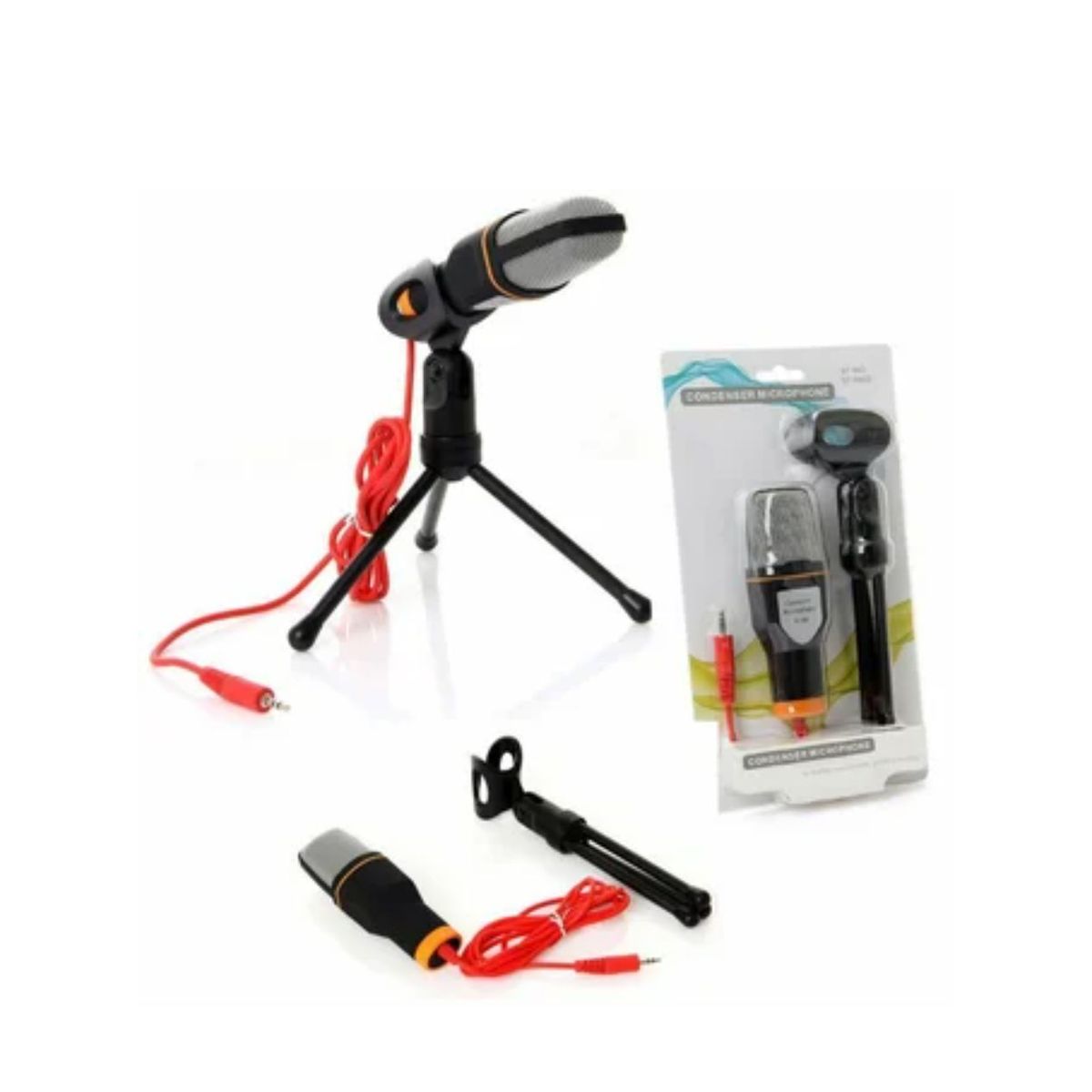GENERICO - Micrófono Condensador Con Mini Tripode Sf666 Profesional
