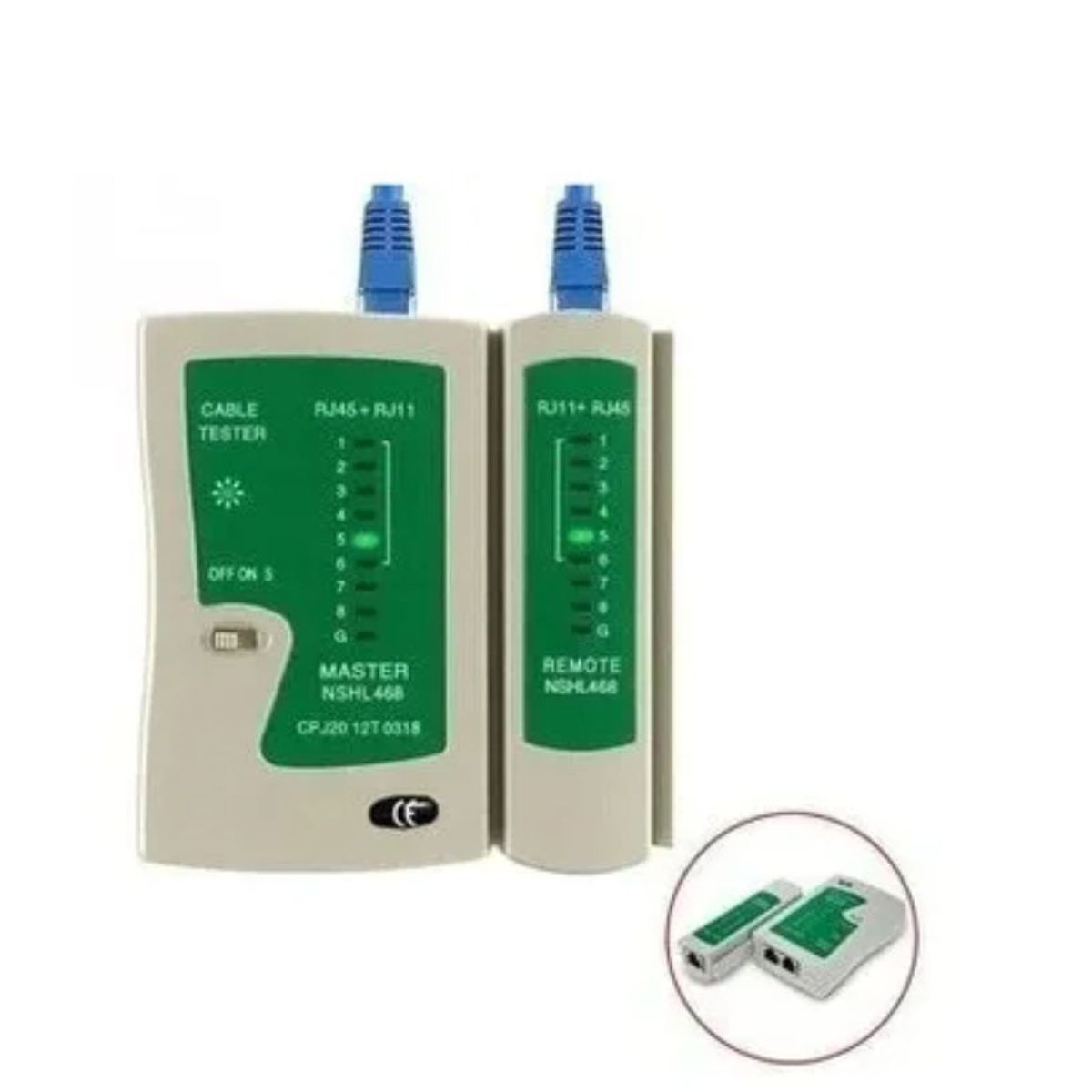 GENERICO - Lan Testeador Rj45 Rj11 Probador Cable De Red Testeador Probado