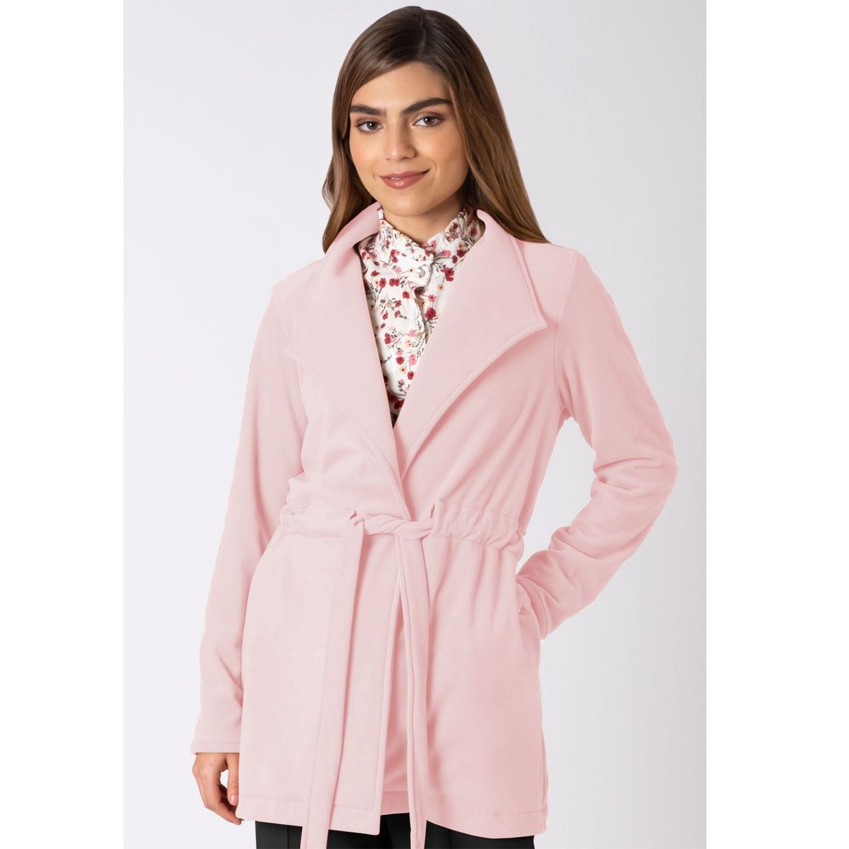 GENERICO - Abrigo con Lazo Mujer Azayu Otoño