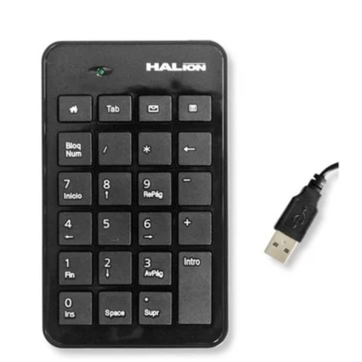 GENERICO - Teclado Numérico Halion Usb K-119 Cable 1.4m 23 Teclas