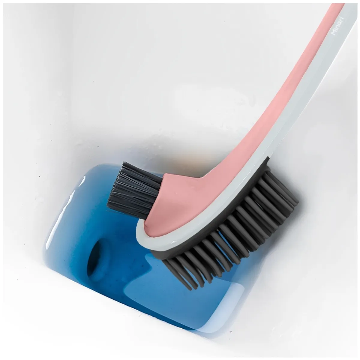MINARI - Juego de Cepillos de Limpieza para Baño - Color Aleatorio