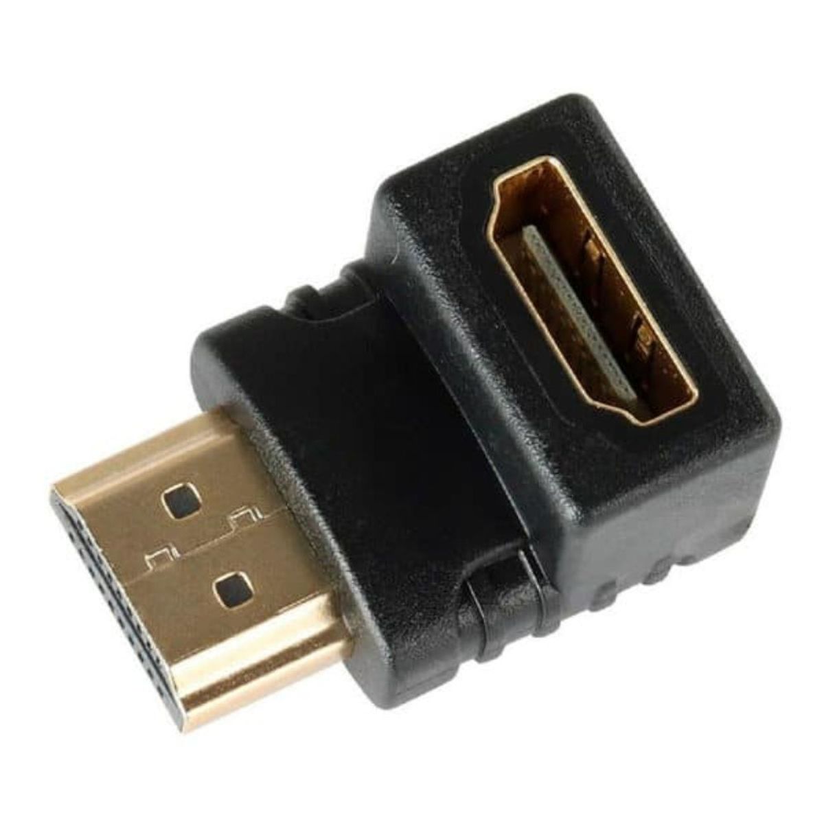 GENERICO - Adaptador Union Hdmi A Hdmi Hembra Acople 1080p Codo Extiende