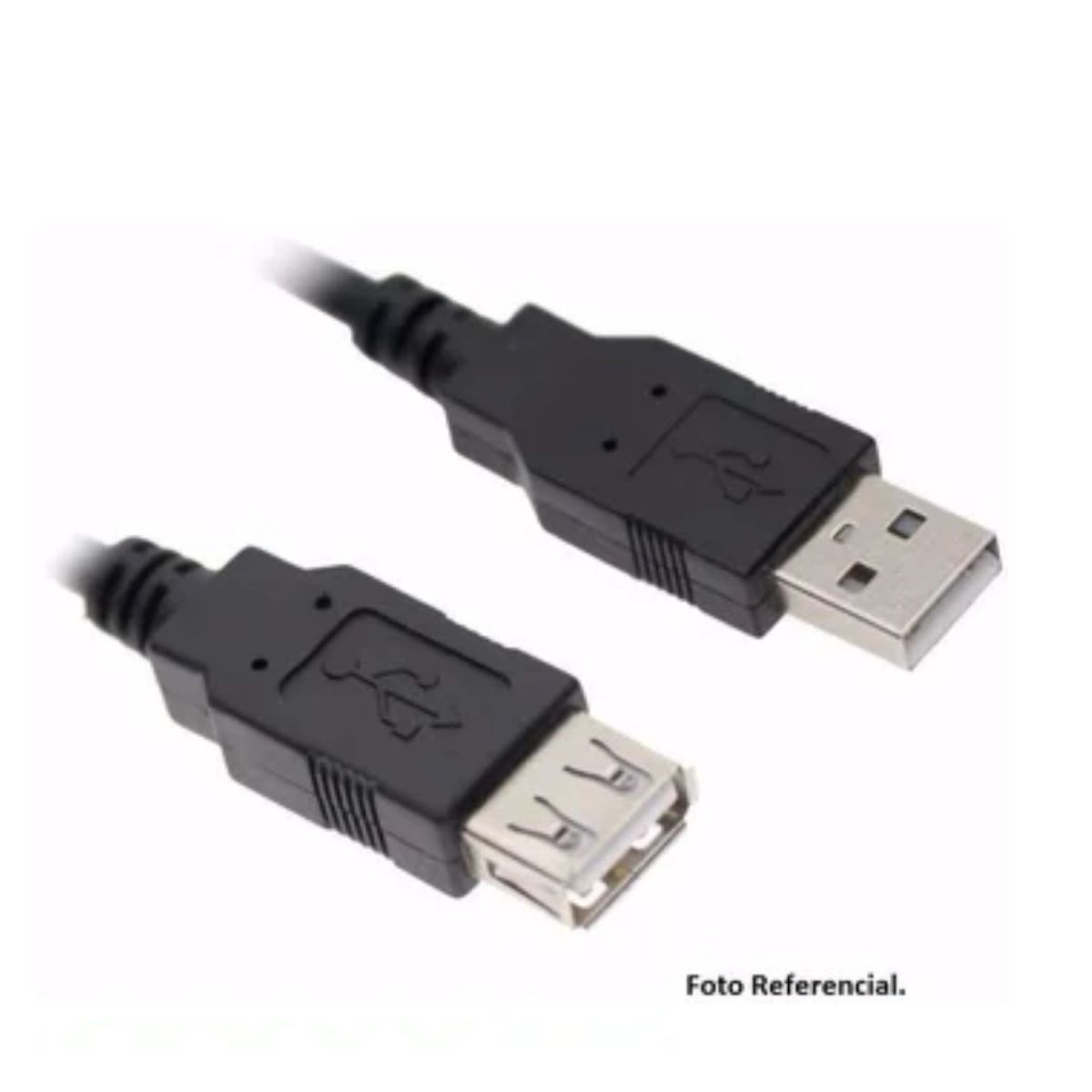 GENERICO - Cable Extensión Usb 2.0 Macho A Hembra 5 Metros - Negro