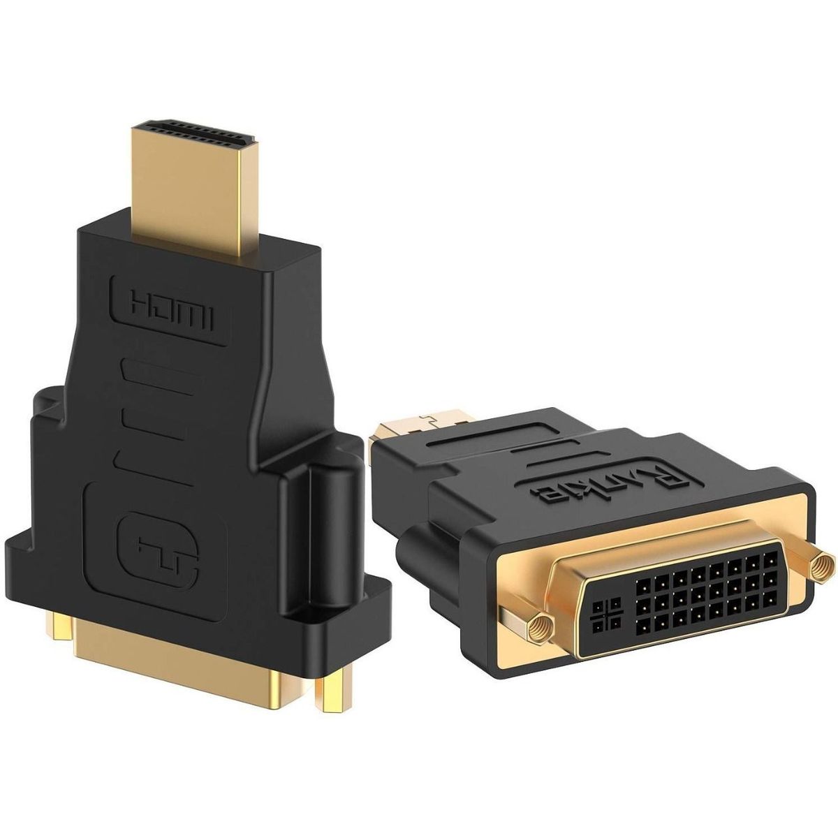 GENERICO - Adaptador Convertidor Hdmi Macho A Dvi Hembra 24 + 5