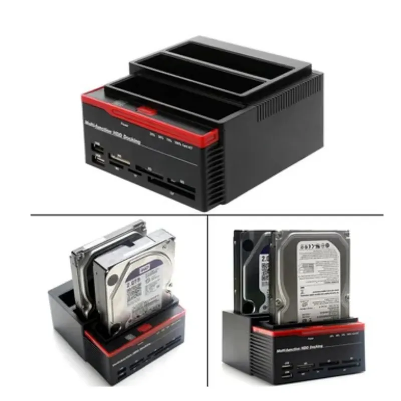 GENERICO - Hdd Docking Station Triple 2.5 3.5 Ide Sata Usb 3.0 Ms Sf/md