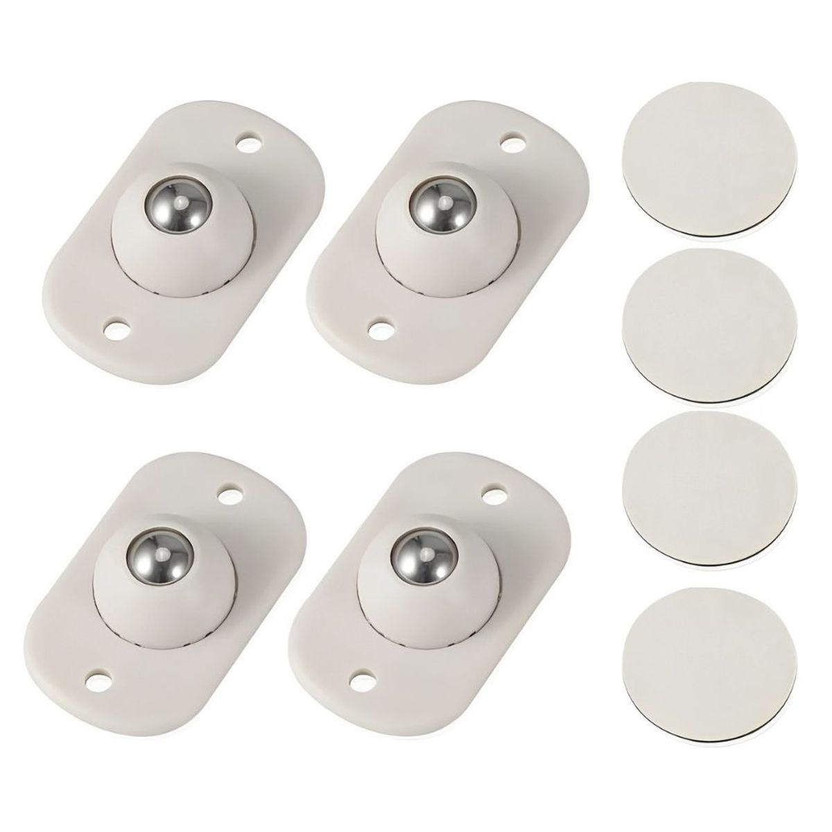 MINARI - Set Mini Ruedas Giratorias Adhesivas 4 Piezas 632R