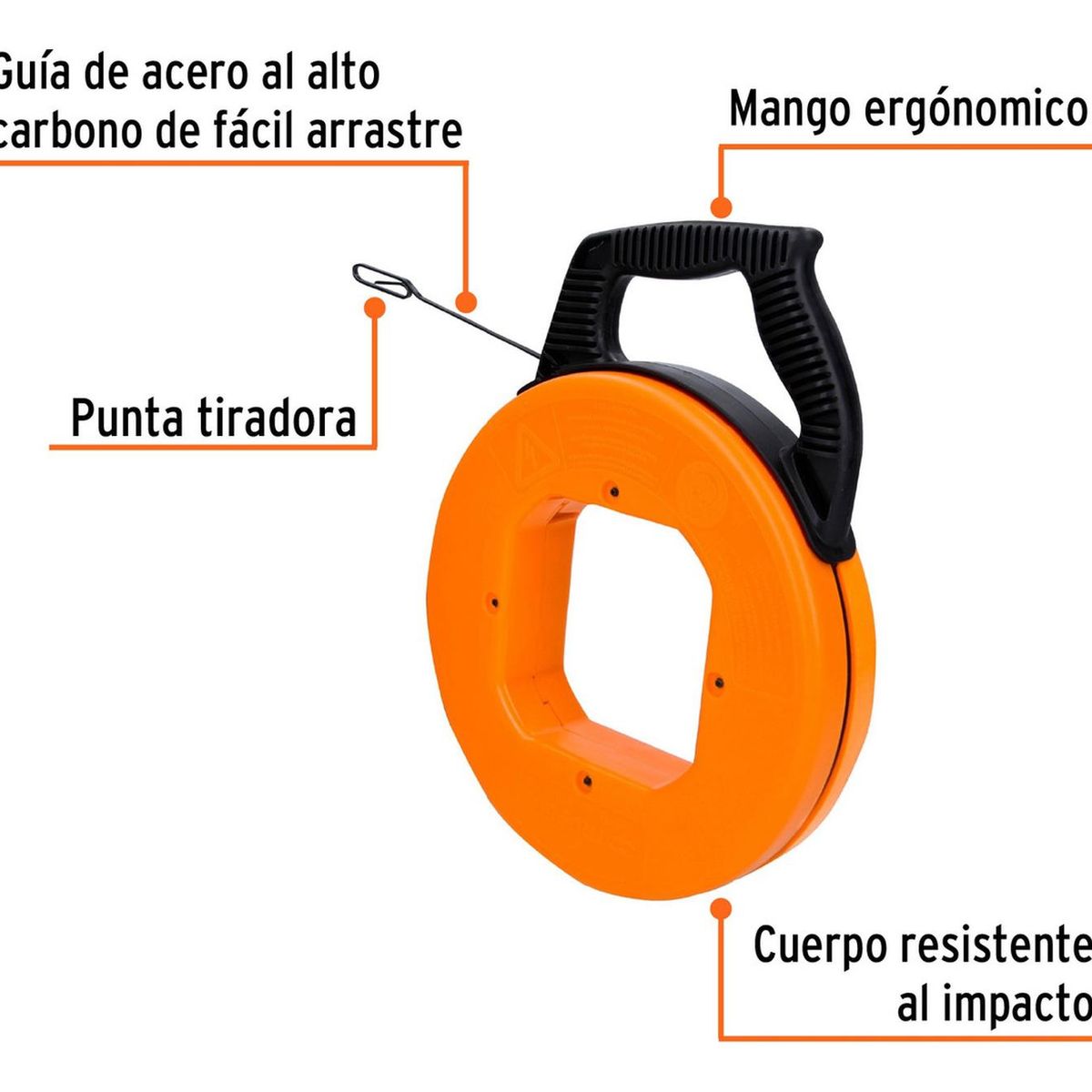 TRUPER - Wincha Pasa Cable de Acero 15 metros Truper
