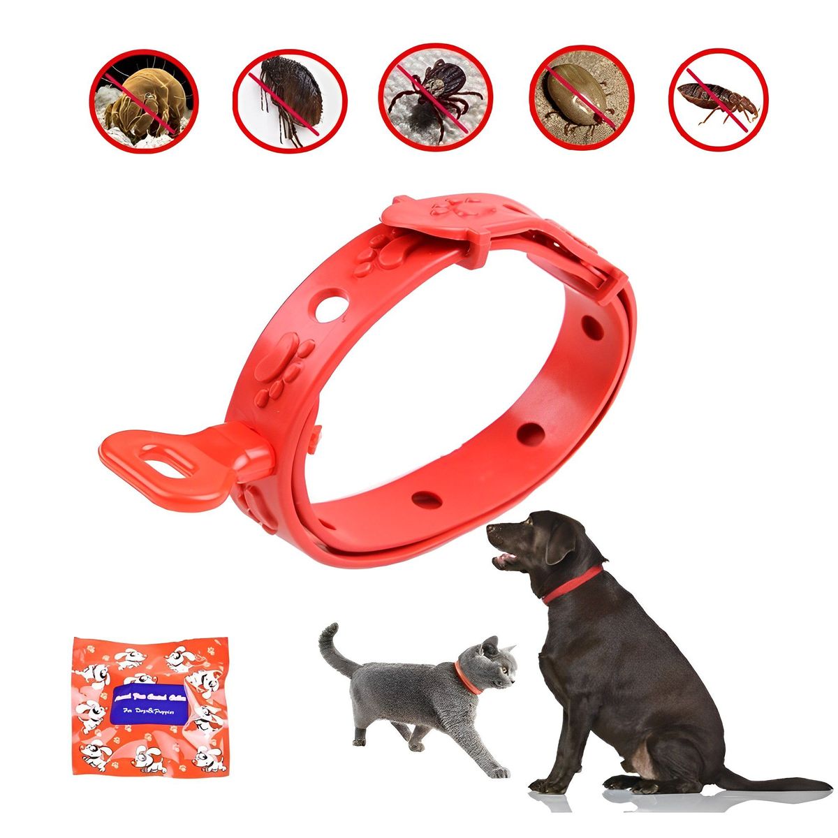 INSPIRA MARKET - Collar Antipulgas Para Mascotas Perros Gatos