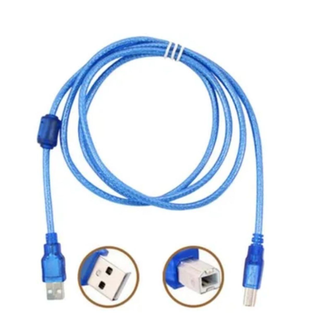 GENERICO - Cable Para Impresora Escaner Usb 2.0 9 Metros  - Azul