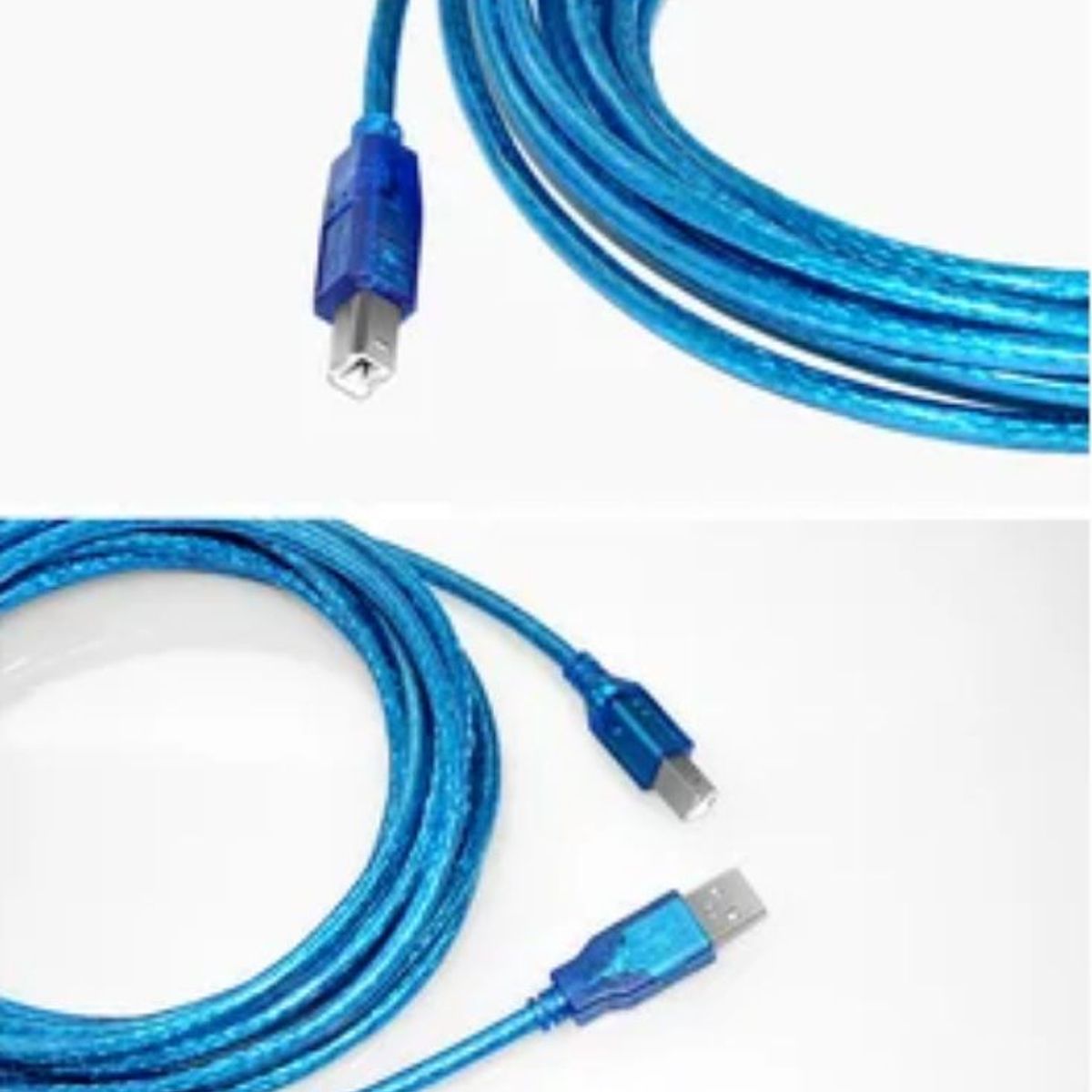 GENERICO - Cable Para Impresora Escaner Usb 2.0 9 Metros  - Azul