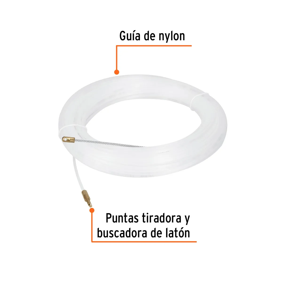 TRUPER - Guia Pasa Cable de Nylon 30 metros Truper