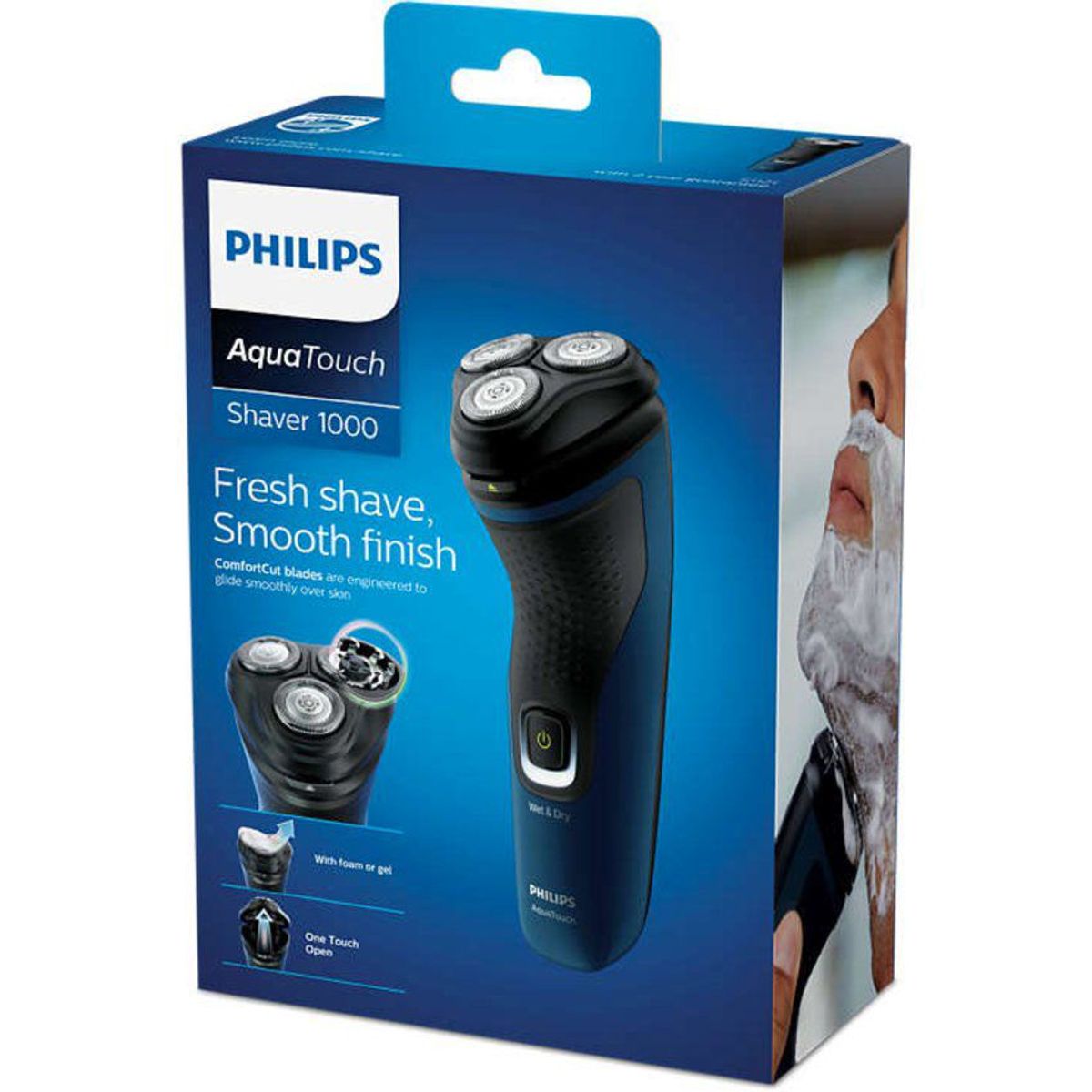 PHILIPS - Combo Philips Afeitadora Lavable + Recortador 6 en 1 de Barba y Nariz