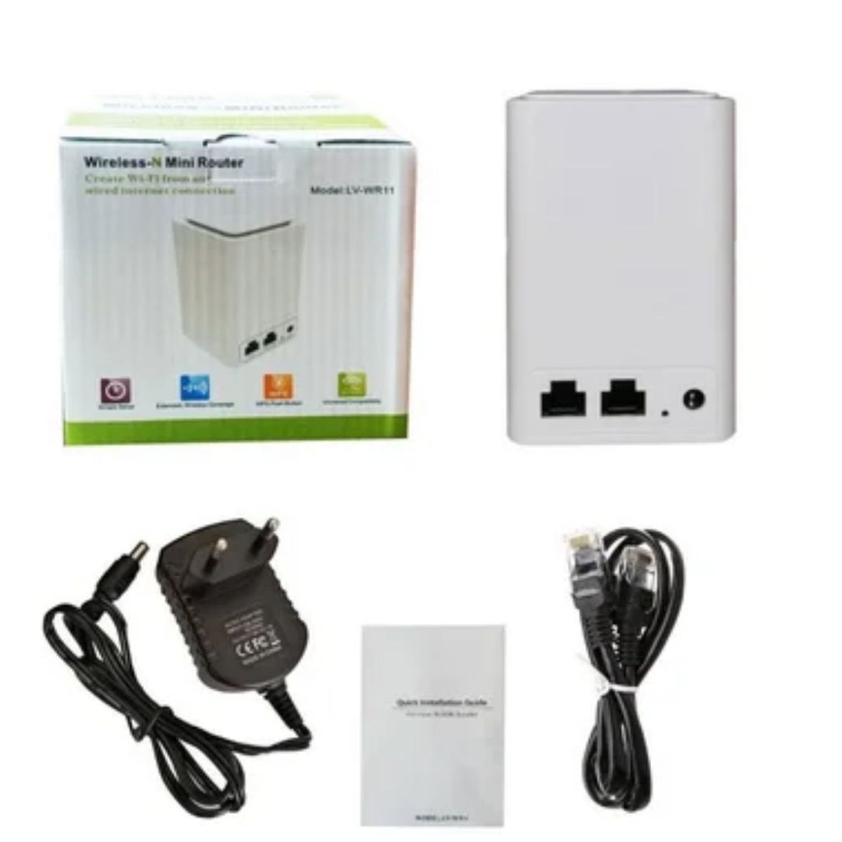 LINK - Mini Router 300m Amplificador Repetidor Wifi Inalambrico LV-WR11