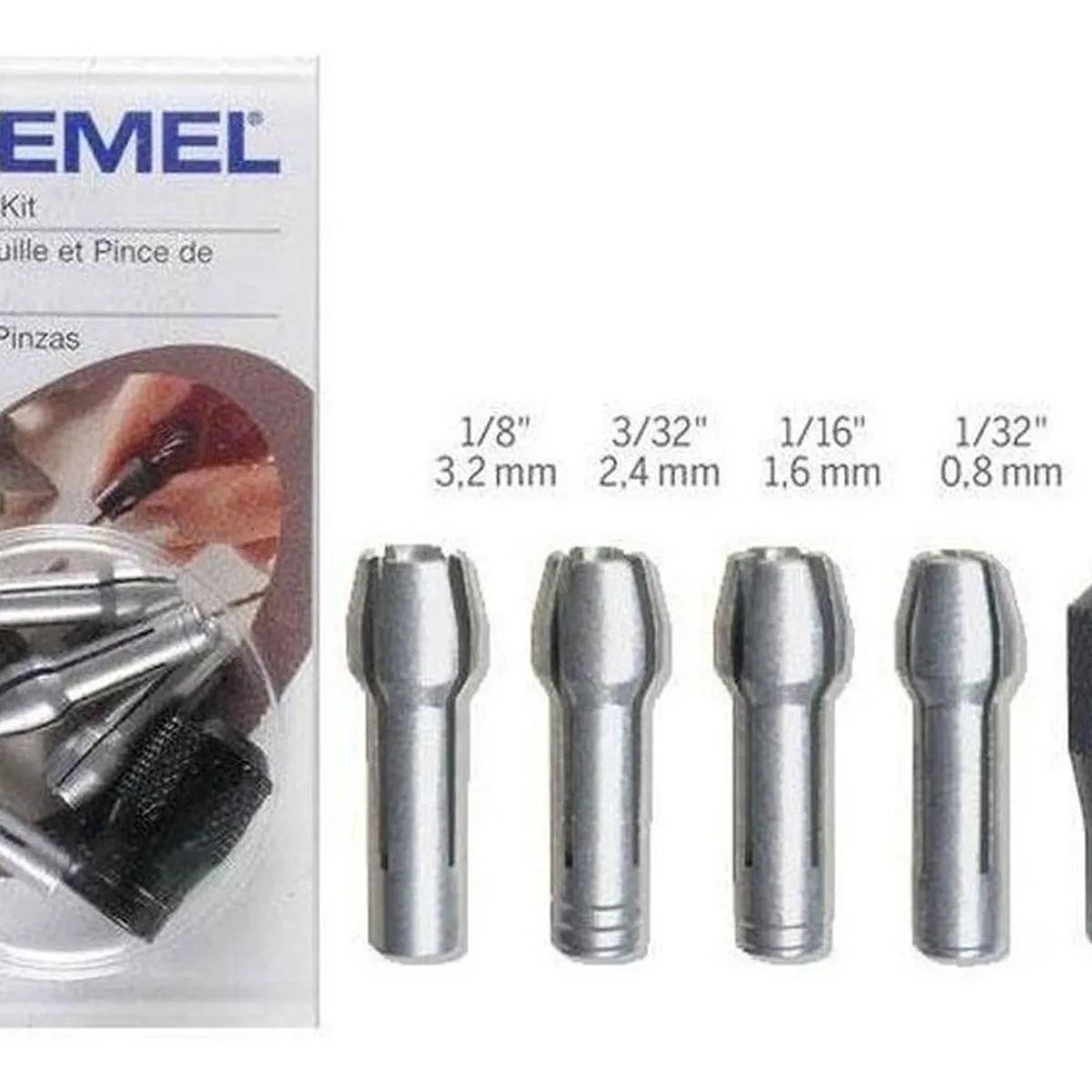DREMEL - Juego de 4 Boquillas y Tuerca de Retención Dremel 4485