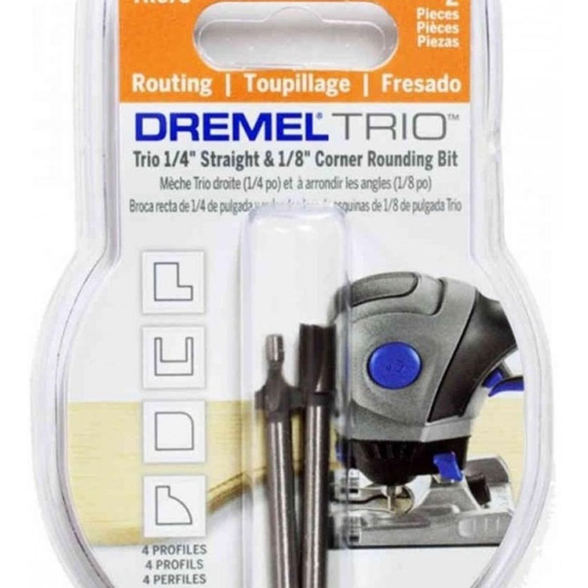 DREMEL - Trio Fresa Redonda Y Recta X 2 Dremel T670