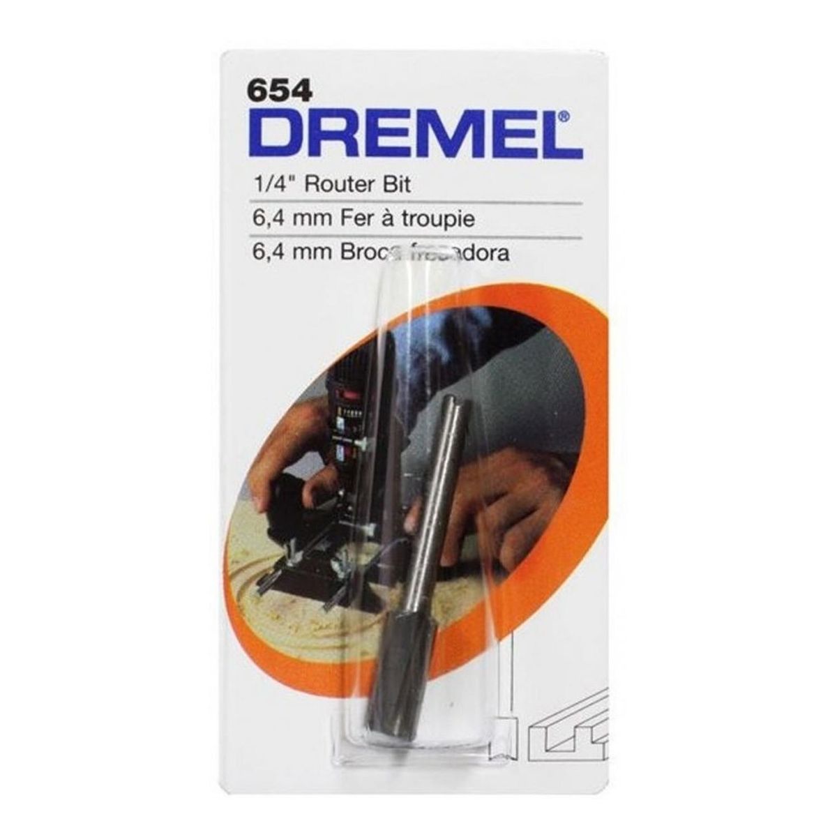 DREMEL - Fresa Recta 1/4" Dremel 654