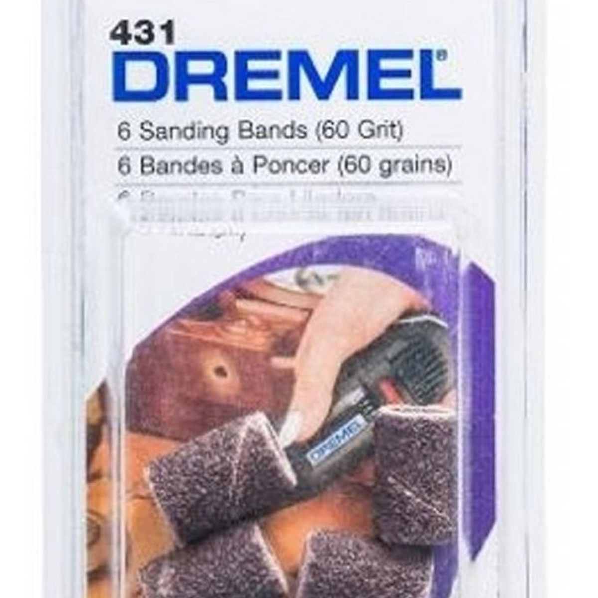 DREMEL - Banda de Lija 1/4" Grano 60 x 6 Unidades Dremel 431