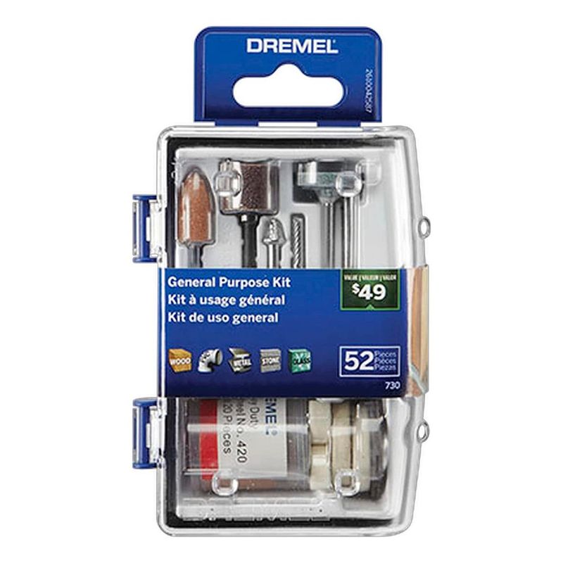 DREMEL - Micro Kit de 52 Accesorios Multiuso Dremel 730