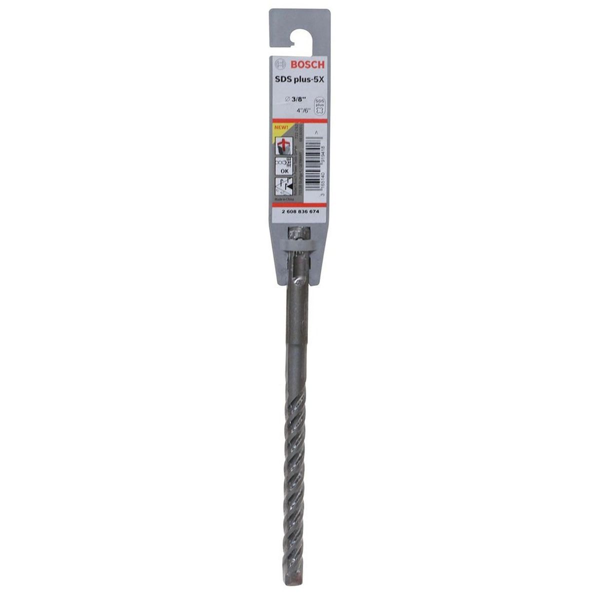 BOSCH - Broca SDS Plus 5X 38x4x6 Bosch 2608836674-000