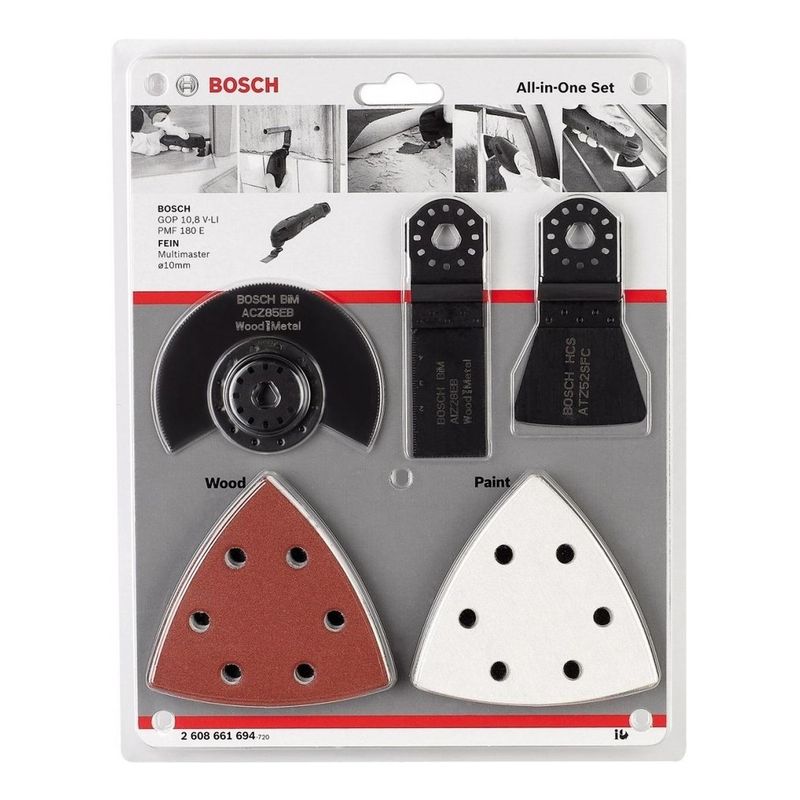 BOSCH - Set de Accesorios para Multitool Todo en Uno Bosch 2608661694-000