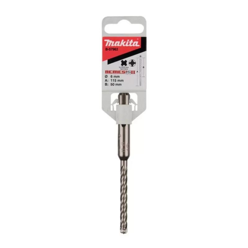 MAKITA - Broca SDS Plus Nemesis II 6 x 50 x 115 mm Makita B-57962