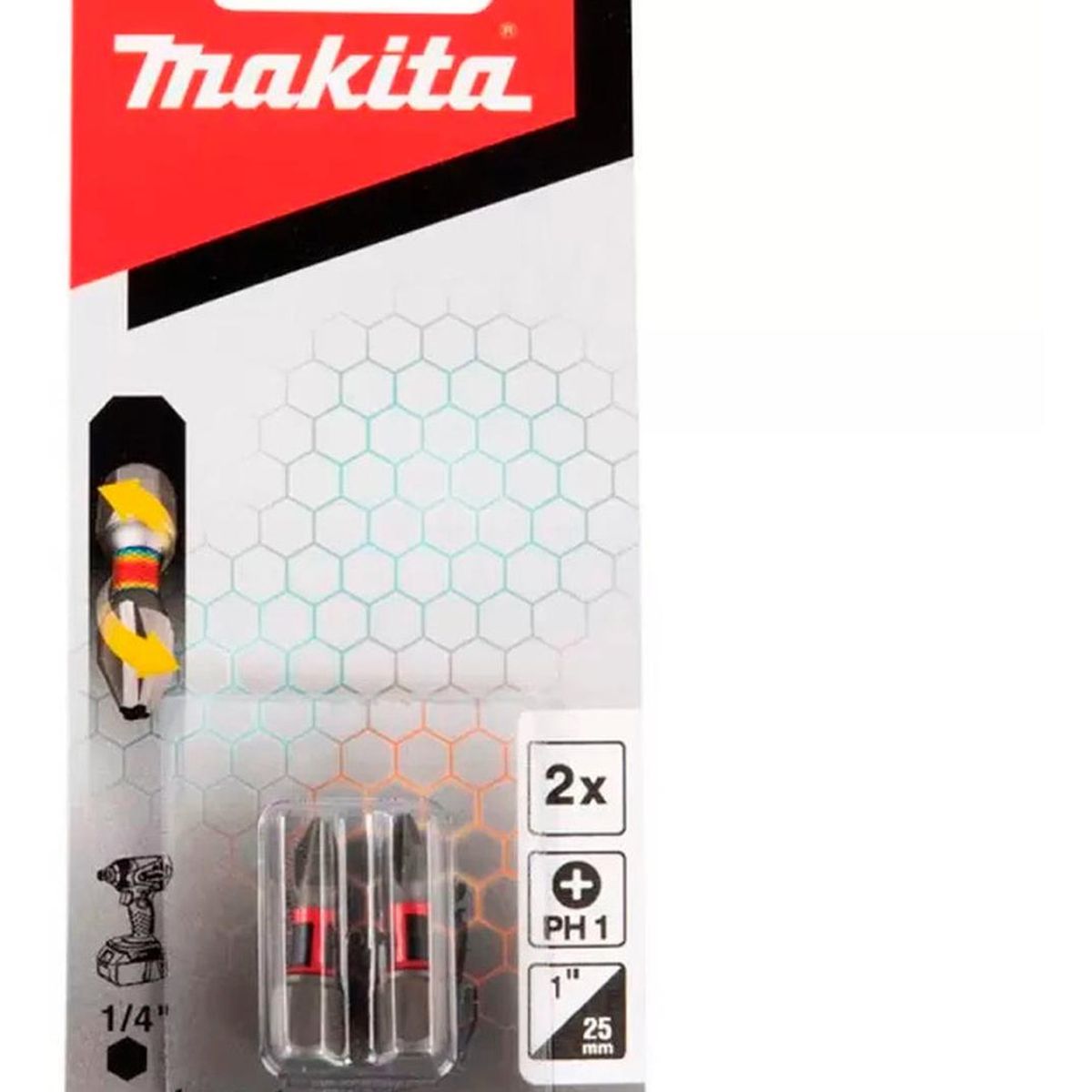 MAKITA - Punta de Torsión Ph1 x 25 mm x 2 und Impact Premier Makita E-03121