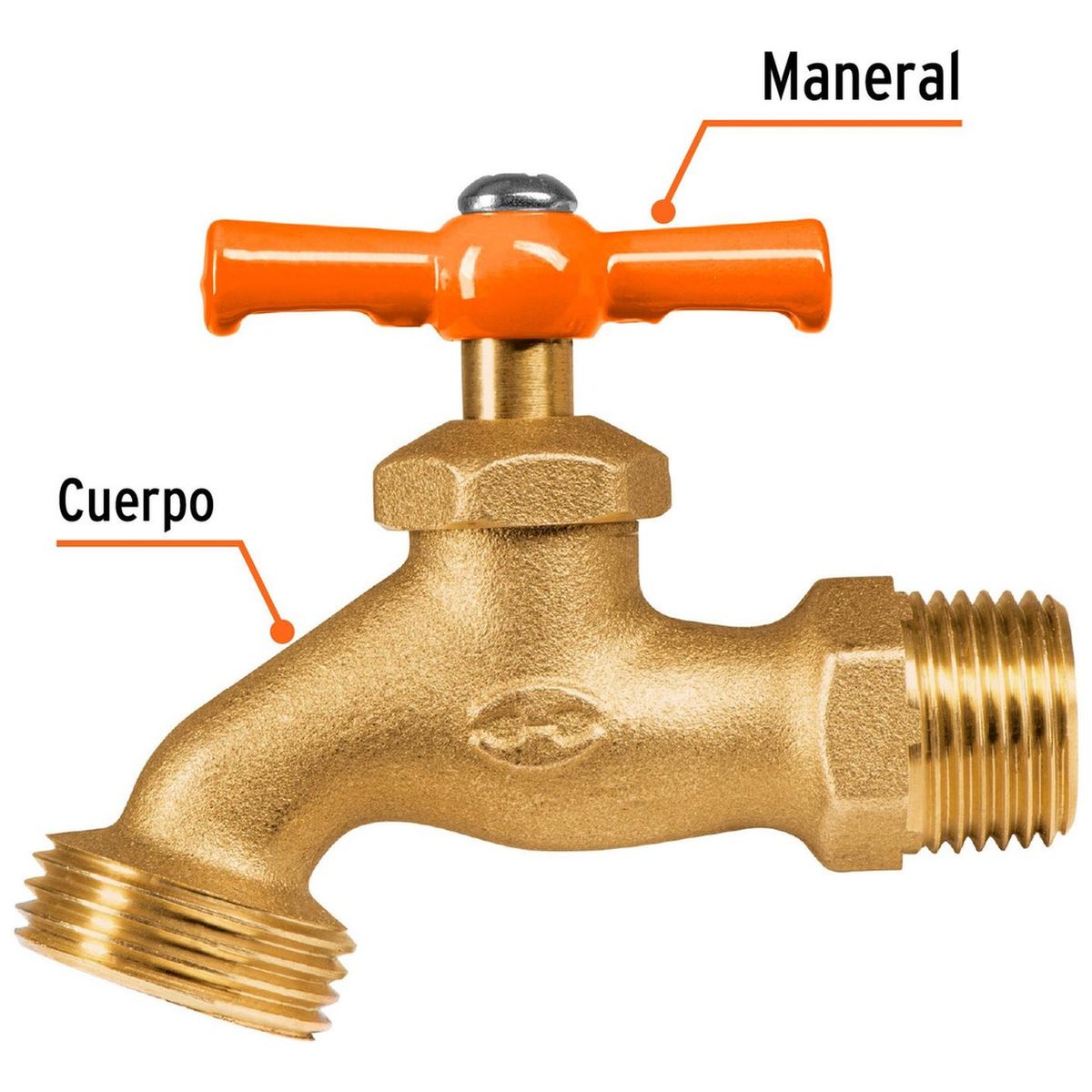 TRUPER - Caño jardinero robusto bronce 12 Truper