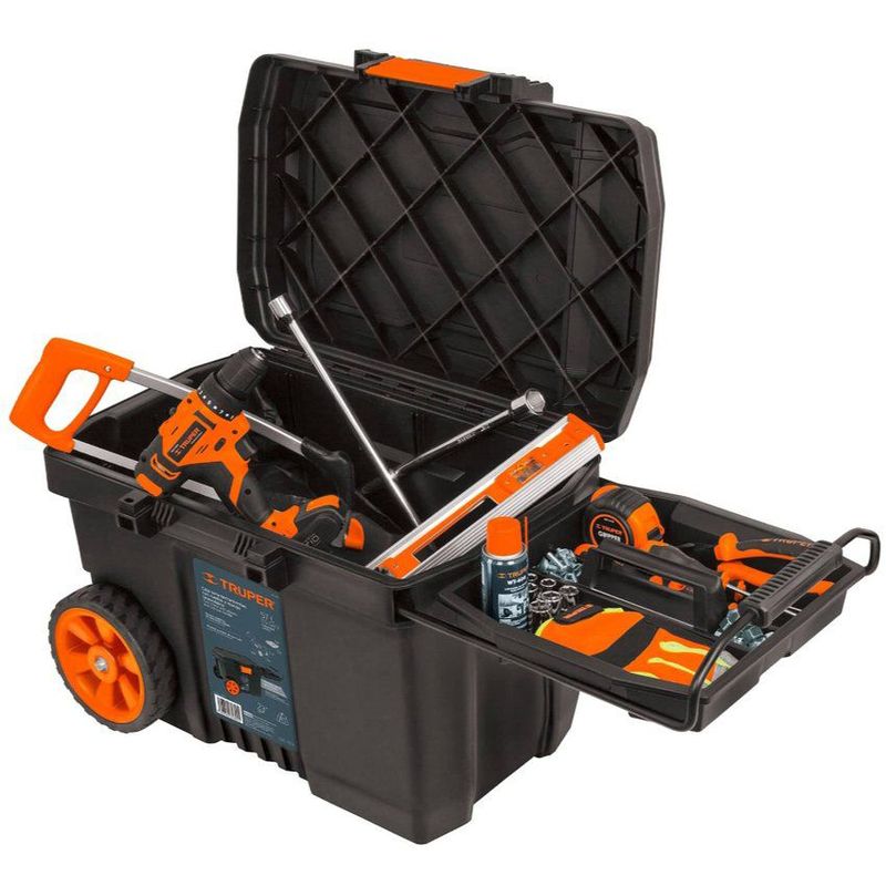 TRUPER - Caja de herramientas con ruedas carro de herramientas Truper