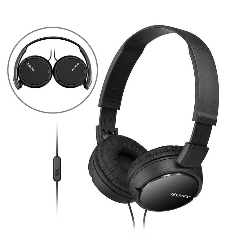SONY - Audifonos Con Micrófono Sony MDR-ZX110AP Negro