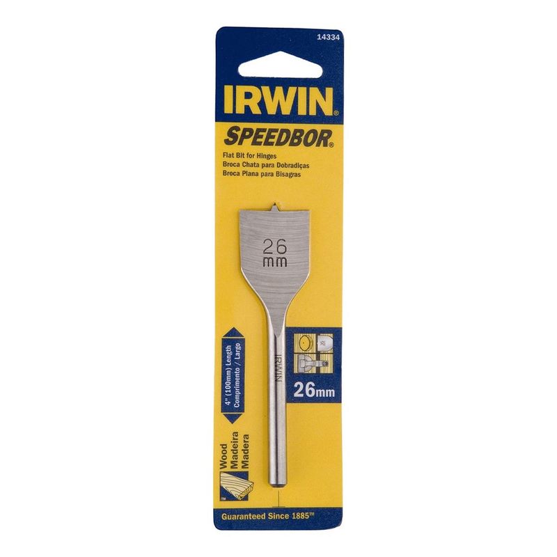 IRWIN - Broca Bisagra 26Mm x 4 Irwin IW14334