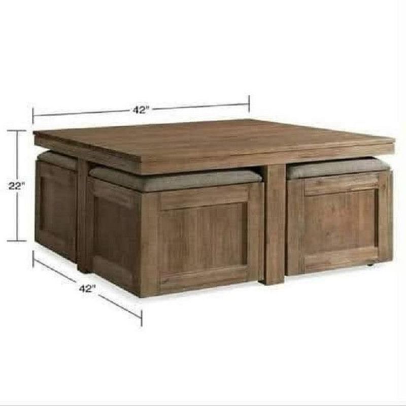 DMUEBLES - Mesa De Centro Crow 5 Piezas