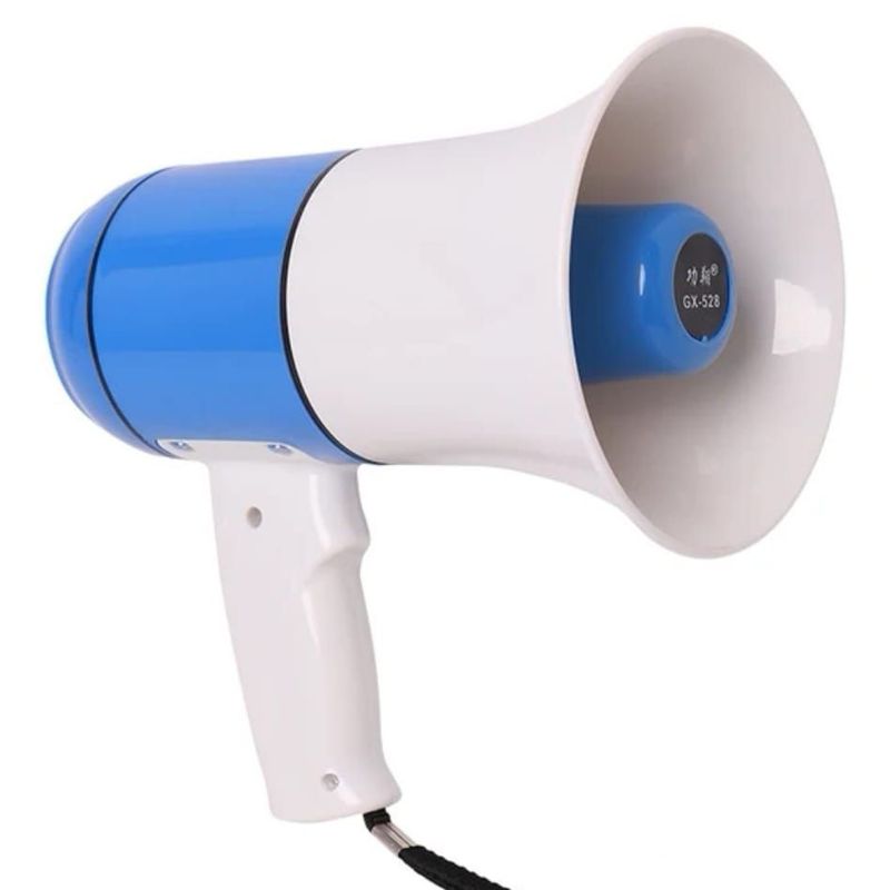GENERICO - MEGAFONO 40W SIRENA GRABADORA USB BLUETOOTH BATERÍA RECARGABLE