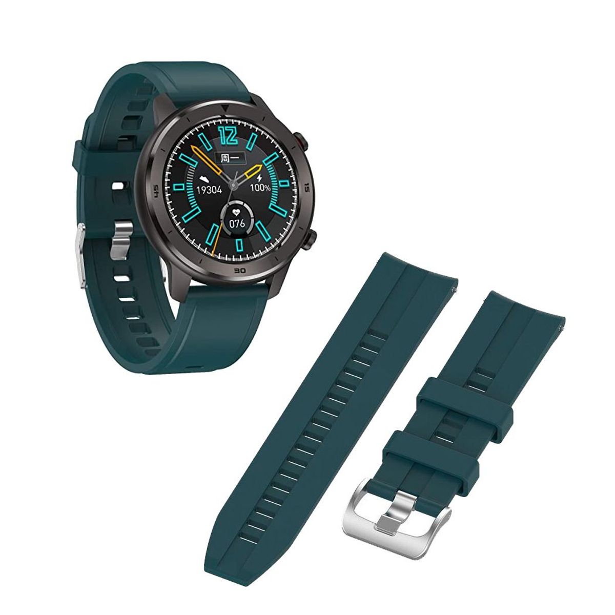 GENERICO - Correa de Silicona Para Huawei GT2 46MM Verde