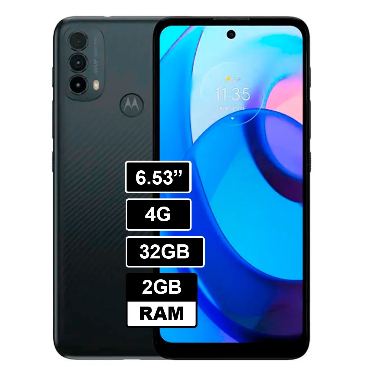 MOTOROLA - Celular Motorola Moto E30 2GB 32GB NEGRO