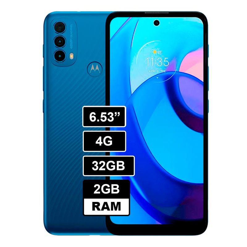 MOTOROLA - Celular Motorola Moto E30 2GB 32GB Azul
