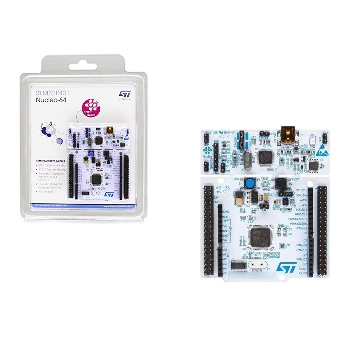 GENERICO - Tarjeta De Desarrollo Stm32f411re Nucleo 64 Cortex-m4 Stm32