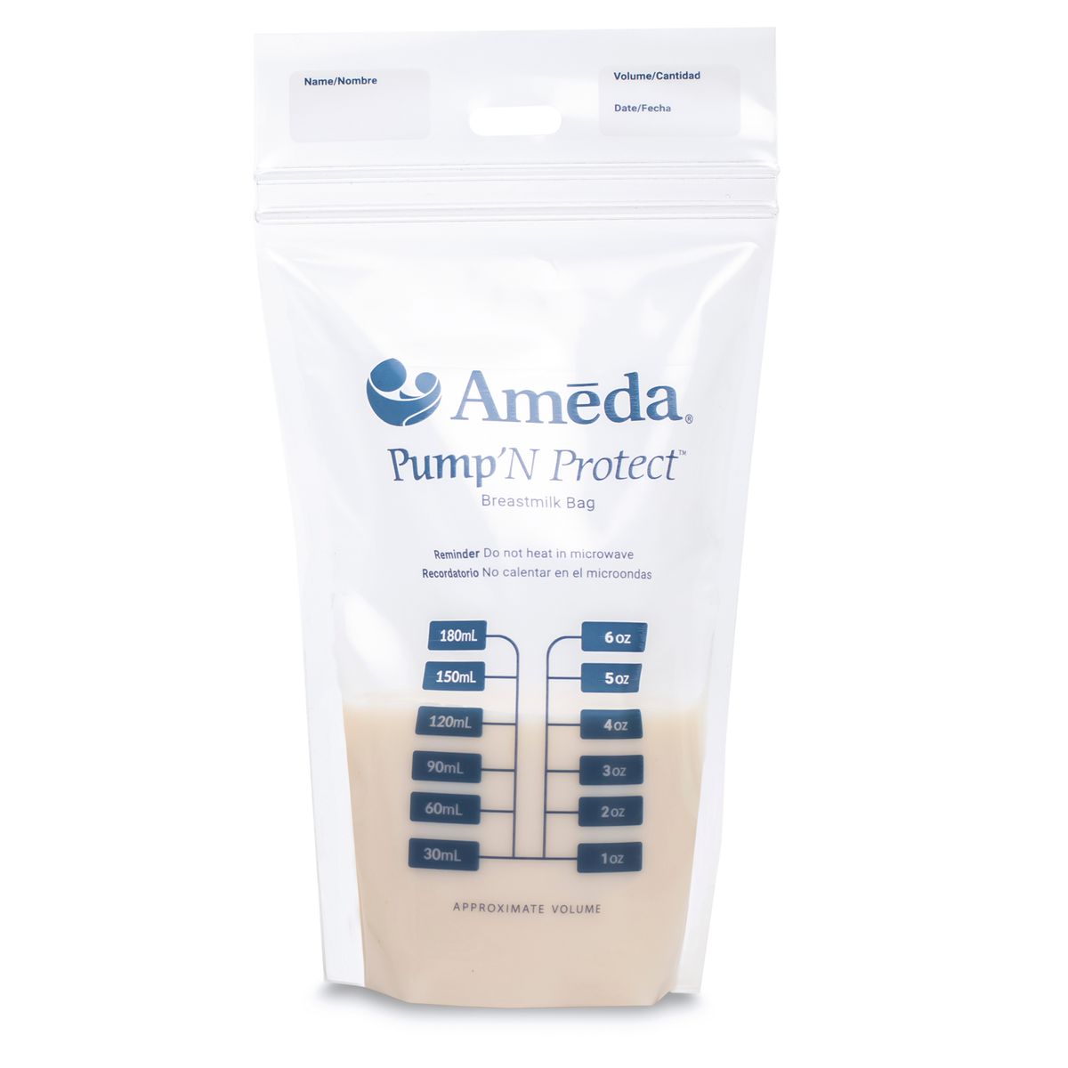 AMEDA - Bolsas de almacenamiento Leche Materna x100und hasta 270ml