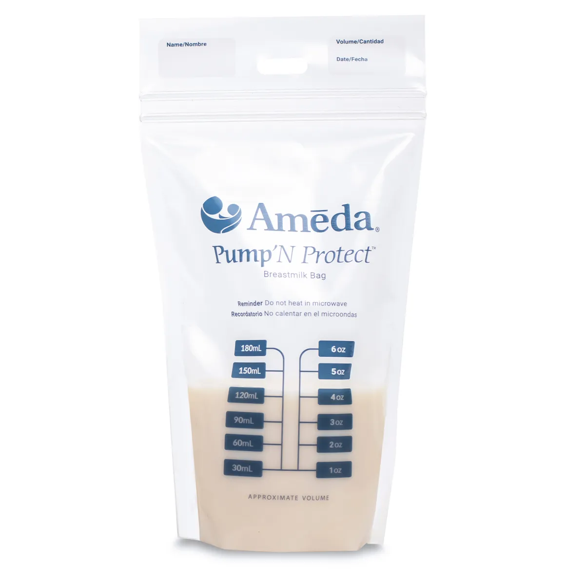AMEDA - Bolsas de almacenamiento Leche Materna x100und hasta 270ml