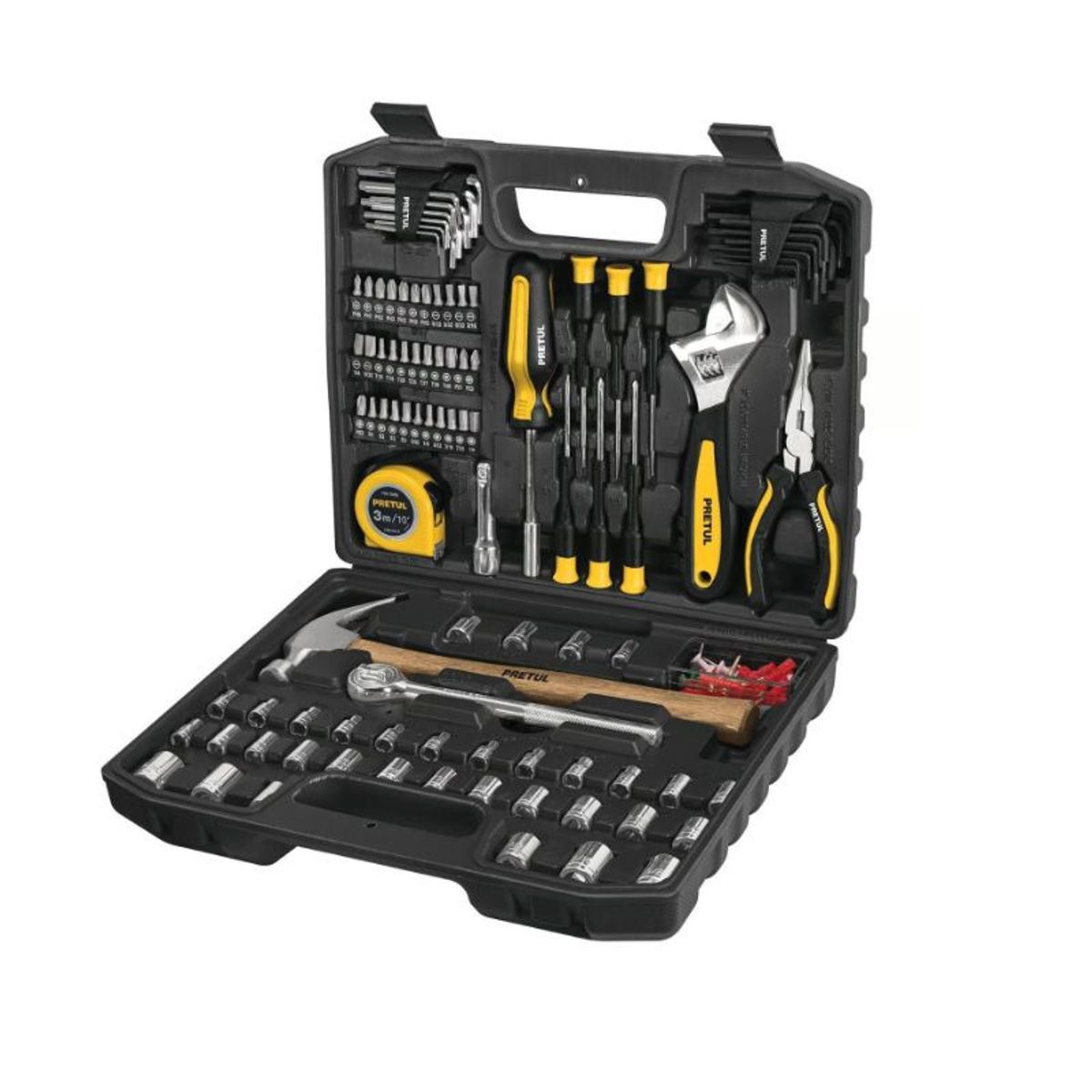 PRETUL - Juego de 104 Herramientas Pretul