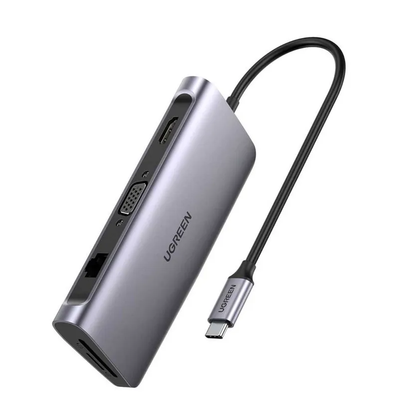 UGREEN - Adaptador Ugreen 9 en 1 USB  Tipo c Hdmi  Vga Red  Macbook