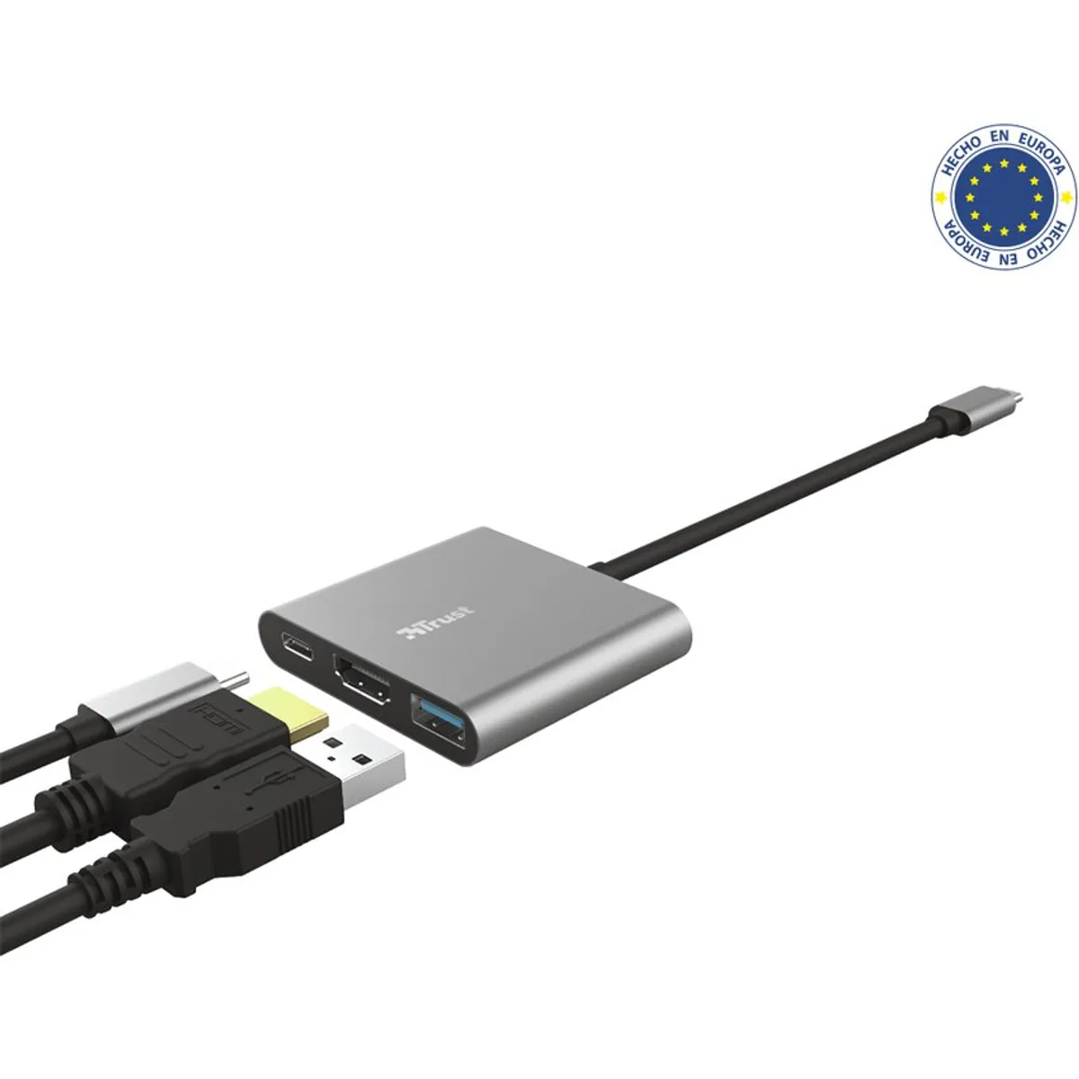TRUST - Hub Adaptador multipuerto Usb-c 3 en 1 Dalyx marca Trust