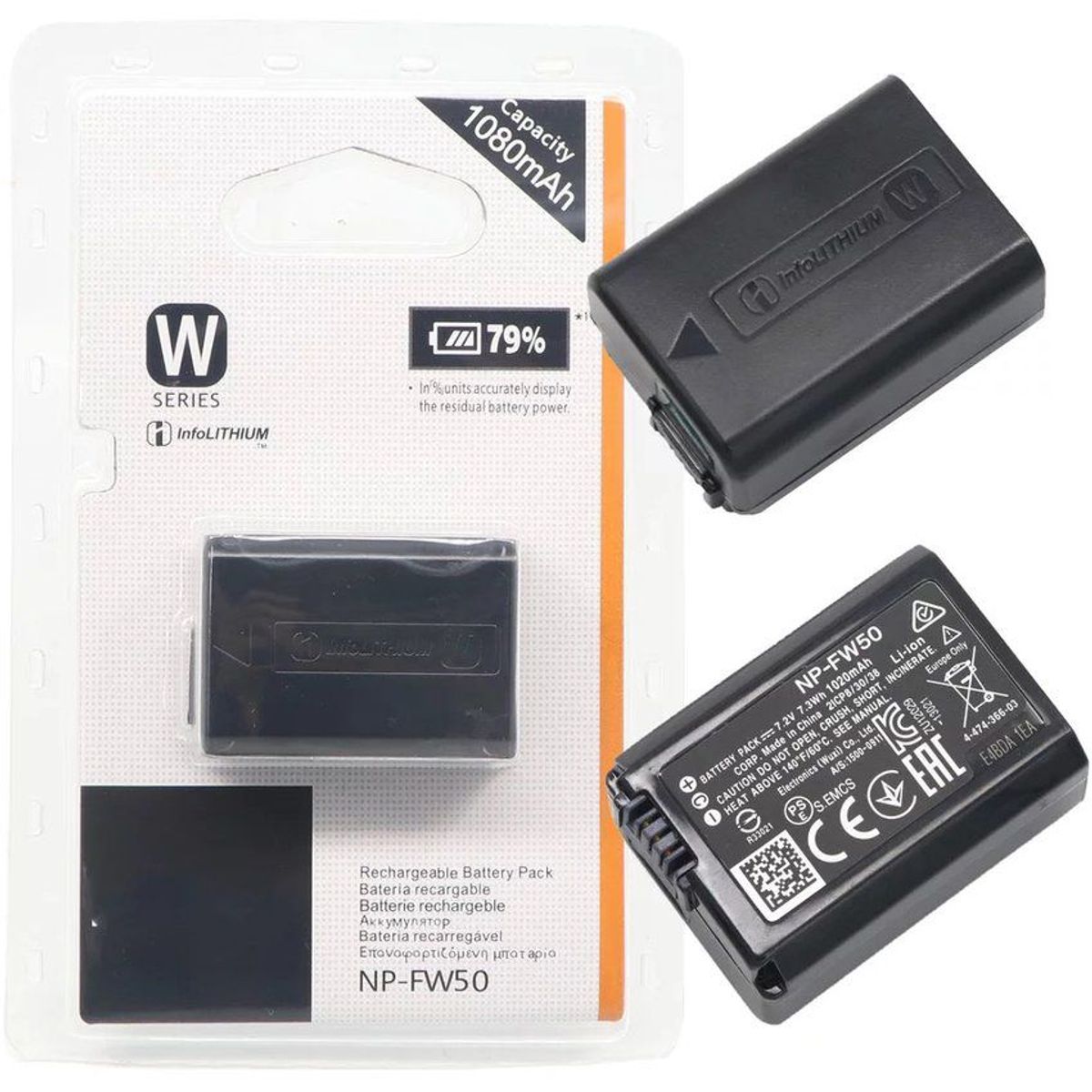 SONY - Batería origen np-fw50 npfw50 para sony nex-7 nex-5r