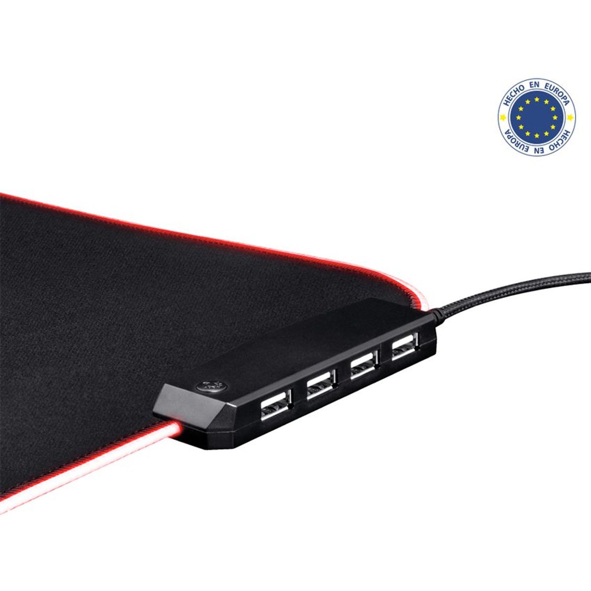 TRUST - Mousepad Gamer RGB con Hub 4 Puertos USB TRUST modelo GXT765
